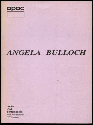 Item #B42935 Angela Bulloch. Angela Bulloch, Eric Troncy, APAC