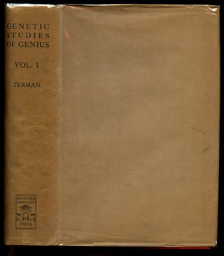Item #B43068 Genetic Studies of Genius: Volume I--Mental and Physical Traits of a Thousand Gifted...