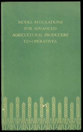 Item #B43136 Model Regulations for Advanced Agricultural Producers' Co-Operatives: Adopted on...