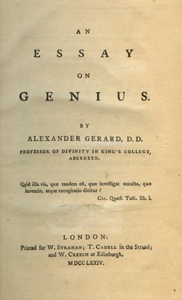 An Essay on Genius