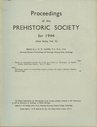 Item #B43446 Proceedings of the Prehistoric Society for 1944: New Series, Vol. X (Proceedings of...