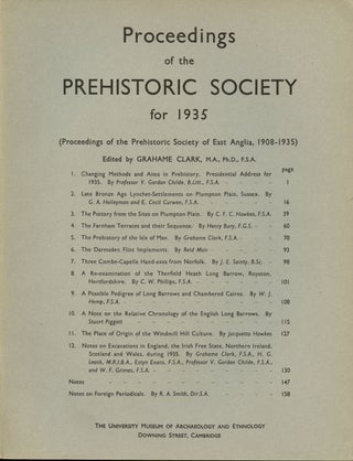 Item #B43483 Proceedings of the Prehistoric Society for 1935 (Proceedings of the Prehistoric...