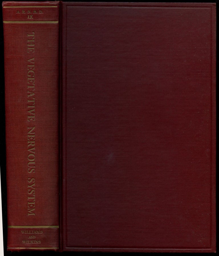 Item #B43717 The Vegetative Nervous System: An Investigation of the Most Recent Advances--The Proceedings of the Association, New York, December 27th and 28th, 1928 (Volume IV of a Series of Research Publications). Walter Timme, Thomas K. Davis, Henry Alsop Riley.