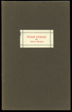 Item #B43748 Four Poems. Richard Eberhart