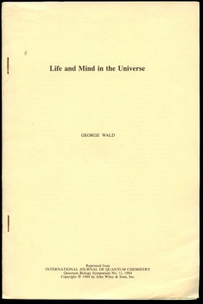 Item #B43818 Life and Mind in the Universe (Reprinted from International Journal of Quantum...