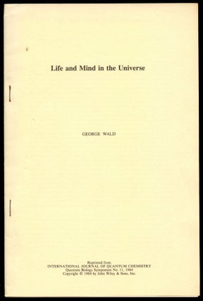 Item #B43819 Life and Mind in the Universe (Reprinted from International Journal of Quantum...
