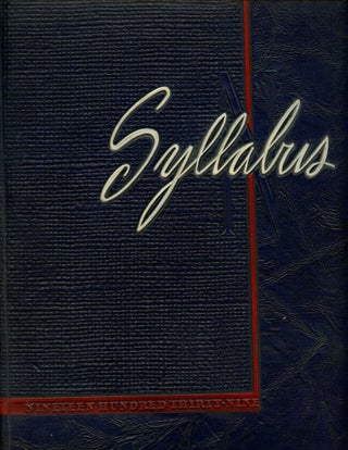 Item #B44106 The 1939 Syllabus (Northwestern University 1939 Yearbook, Volume 54). n/a