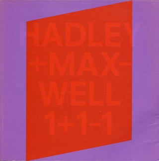 Item #B44420 Hadley + Maxwell 1+1-1. E. Fredericksen, Text