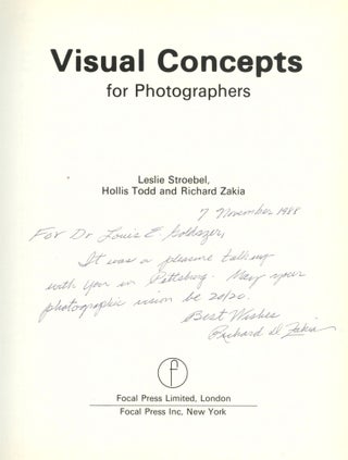 Visual Concepts For Photographers [Inscribed by Zakia!]