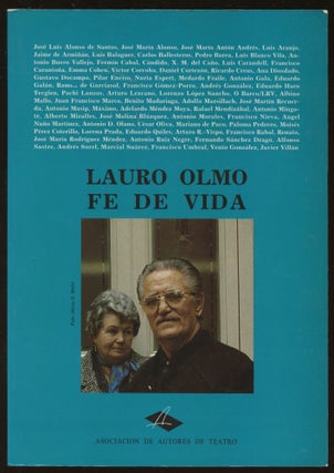 Item #B45727 Lauro Olmo: Fe de Vida. Jose Luis Alonso de Santos