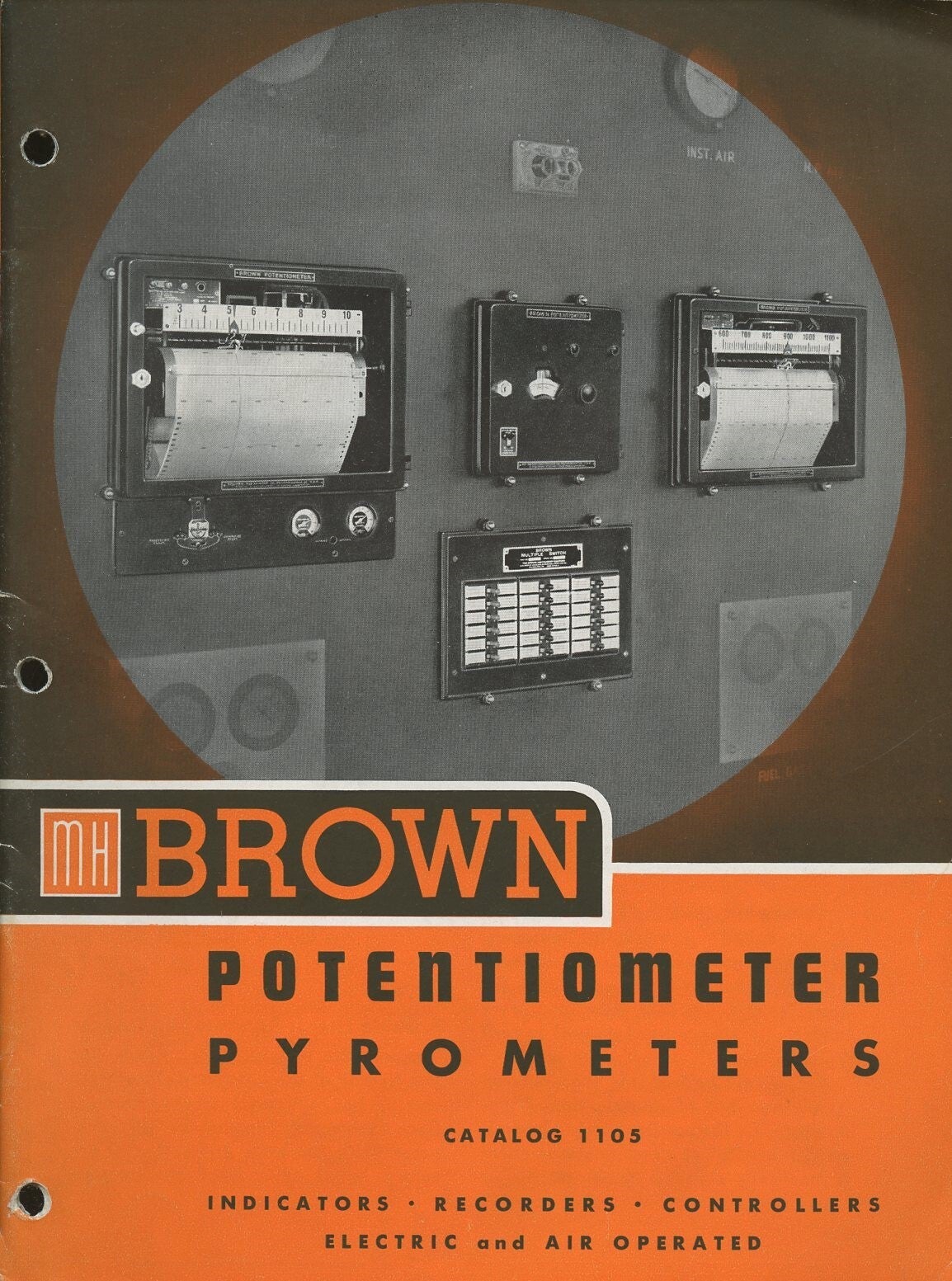 Brown Potentiometer Pyrometers: Catalog 1105 | Brown Instruments
