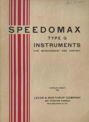 Item #B46767 Speedomax Type G Instruments for Measurement and Control: Catalog ND46(1), 1952....