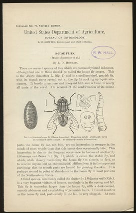 Item #B46894 House Flies [United States Department of Agriculture, Circular No. 71, Revised...