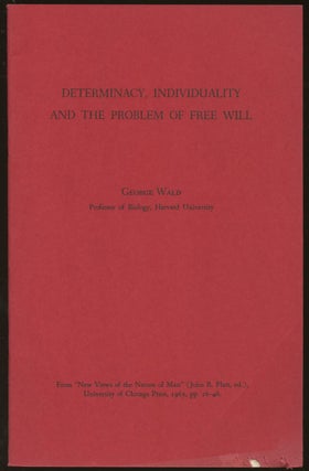 Item #B47042 Determinacy, Individuality and the Problem of Free Will [From "New Views of the...