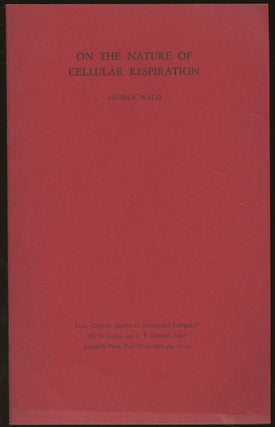 Item #B47043 On the Nature of Cellular Respiration [From "Current Aspects of Biochemical...