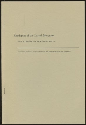Item #B47063 Rhodopsin of the Larval Mosquito [Reprinted from the Journal of General Physiology,...