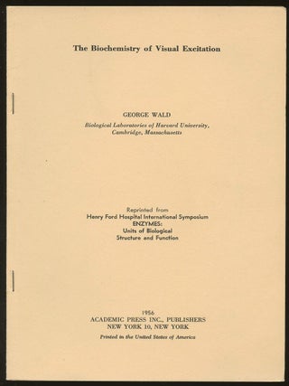 Item #B47075 The Biochemistry of Visual Excitation [Reprinted from Henry Ford Hospital...