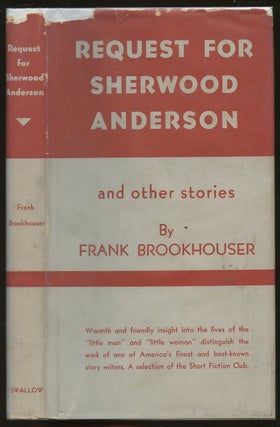 Item #B47699 Request for Sherwood Anderson and Other Stories. Frank Brookhouser