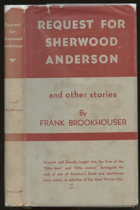 Item #B47700 Request for Sherwood Anderson and Other Stories [Inscribed by Brookhouser!]. Frank...