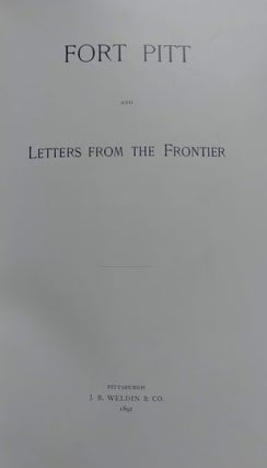 Fort Pitt and Letters from the Frontier