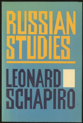 Item #B48325 Russian Studies. Leonard Shapiro, Ellen Dahrendorf