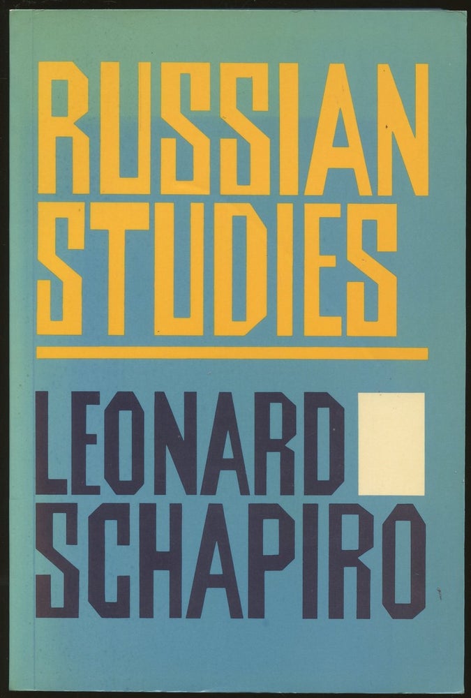 Item #B48325 Russian Studies. Leonard Shapiro, Ellen Dahrendorf.