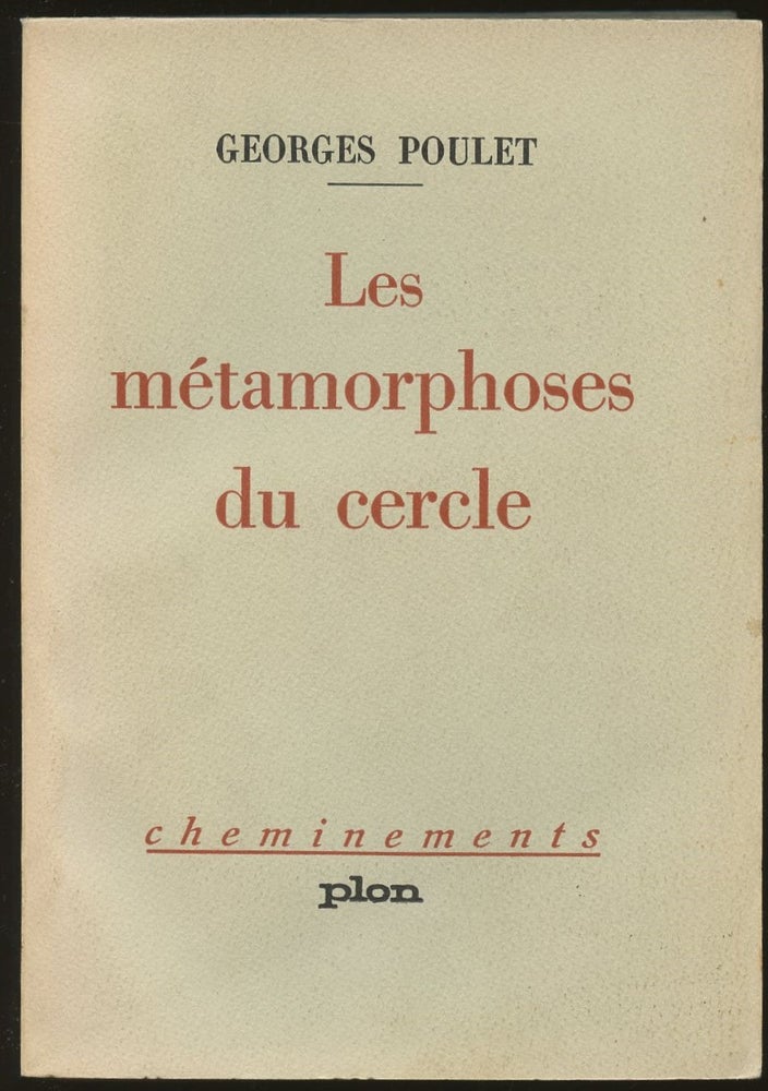 Item #B49029 Les Metamorphoses du Cercle. Georges Poulet.