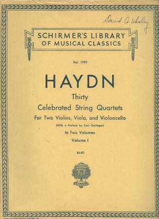 Item #B49318 Thirty Celebrated String Quartets for Two Violins, Viola, and Violoncello, in Two...