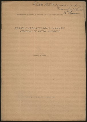 Item #B50084 Permo-Carboniferous Climatic Changes in South America [Reprinted from the Journal of...