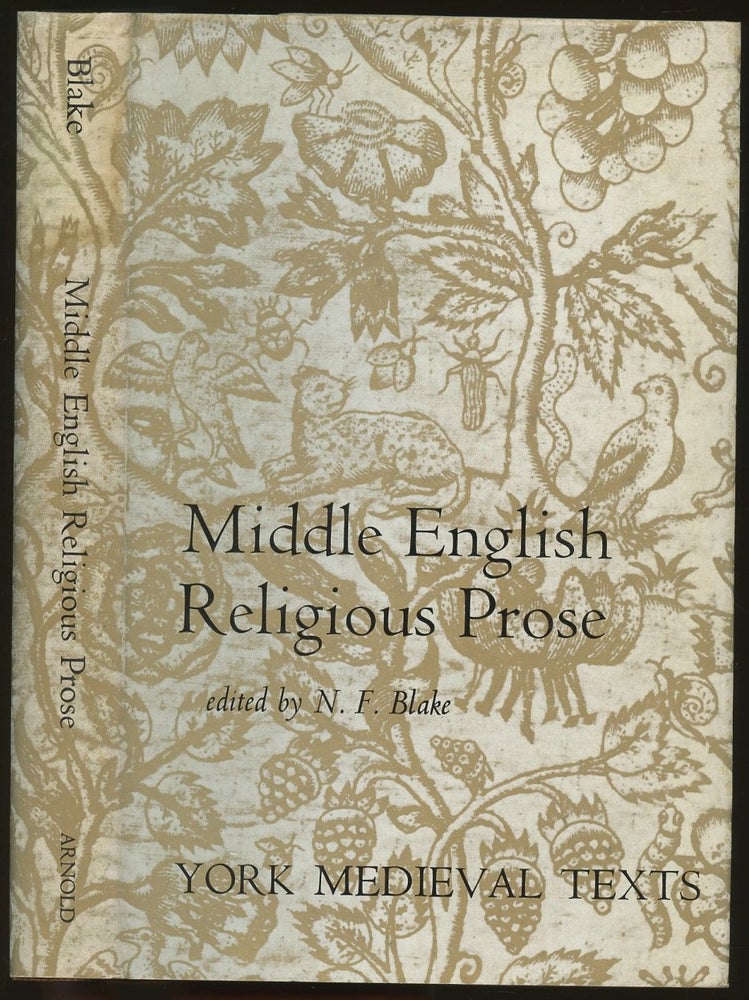 Item #B50188 Middle English Religious Prose. N. F. Blake.