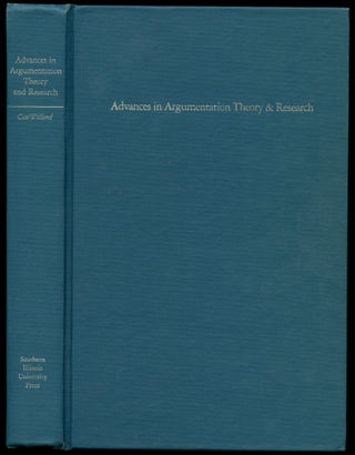 Item #B50635 Advances in Argumentation Theory and Research. J. Robert Cox, Charles Arthur Willard