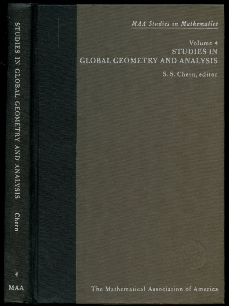 Item #B50810 Studies in Global Geometry and Analysis [Studies in Mathematics: Volume 4]. S. S. Chern.