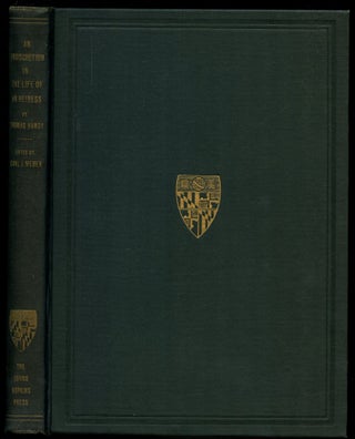 Item #B50973 An Indiscretion in the Life of an Heiress. Thomas Hardy, Carl J. Weber