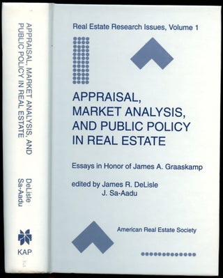 Item #B51242 Appraisal, Market Analysis, and Public Policy in Real Estate: Essays in Honor of...