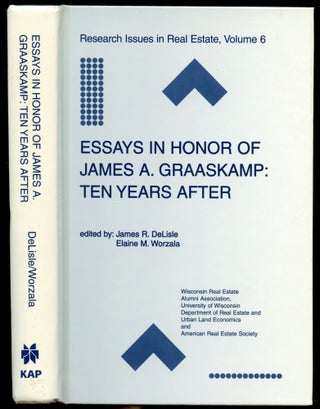 Item #B51244 Essays in Honor of James A. Graaskamp: Ten Years After [Research Issues in Real...