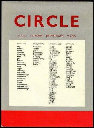 Item #B51703 Circle: International Survey of Constructive Art. J. L. Martin, Ben Nicholson, N. Gabo