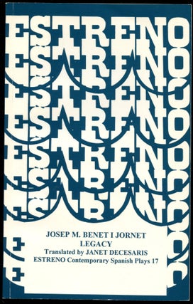 Item #B52174 Legacy (Testament). Josep M. Benet I. Jornet, Janet DeCesaris