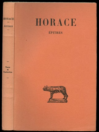 Item #B52892 Horace: Epitres. Horace, Francois Villeneuve