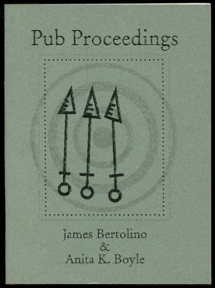 Item #B53196 Pub Proceedings [Signed by both authors and inscribed by Bertolino to poet Jim Daniels!]. James Bertolino, Anita K. Boyle.