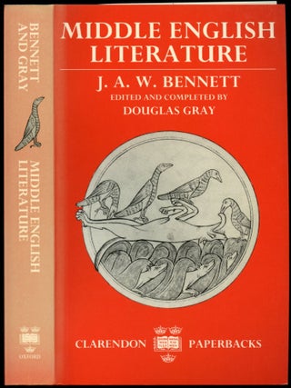 Item #B53205 Middle English Literature. J. A W. Bennett, Douglas Gray