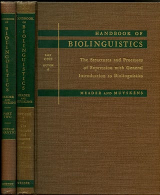 Item #B53378 Handbook of Biolinguistics: Part One-Section A--The Structures and Processes of...