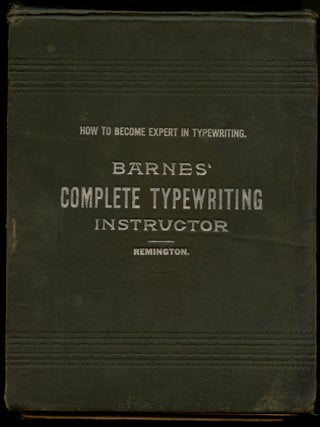 Item #B53422 Barnes' Complete Typewriting Instructor. Mrs. Arthur J. Barnes