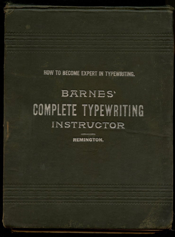 Item #B53422 Barnes' Complete Typewriting Instructor. Mrs. Arthur J. Barnes.