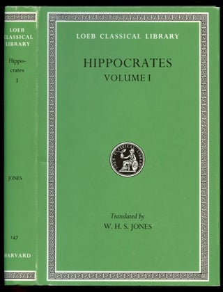 Item #B53473 Hippocrates: Volume I [This volume only!]. Hippocrates, W H. S. Jones