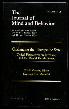 Item #B53582 Challenging the Therapeutic State: Critical Perspectives on Psychiatry and the...