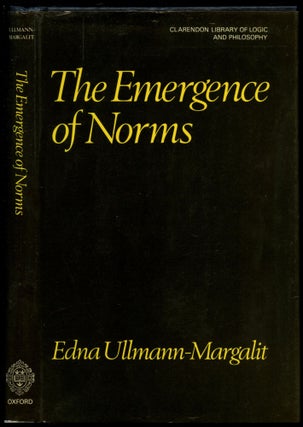 Item #B54095 The Emergence of Norms. Edna Ullmann-Margalit