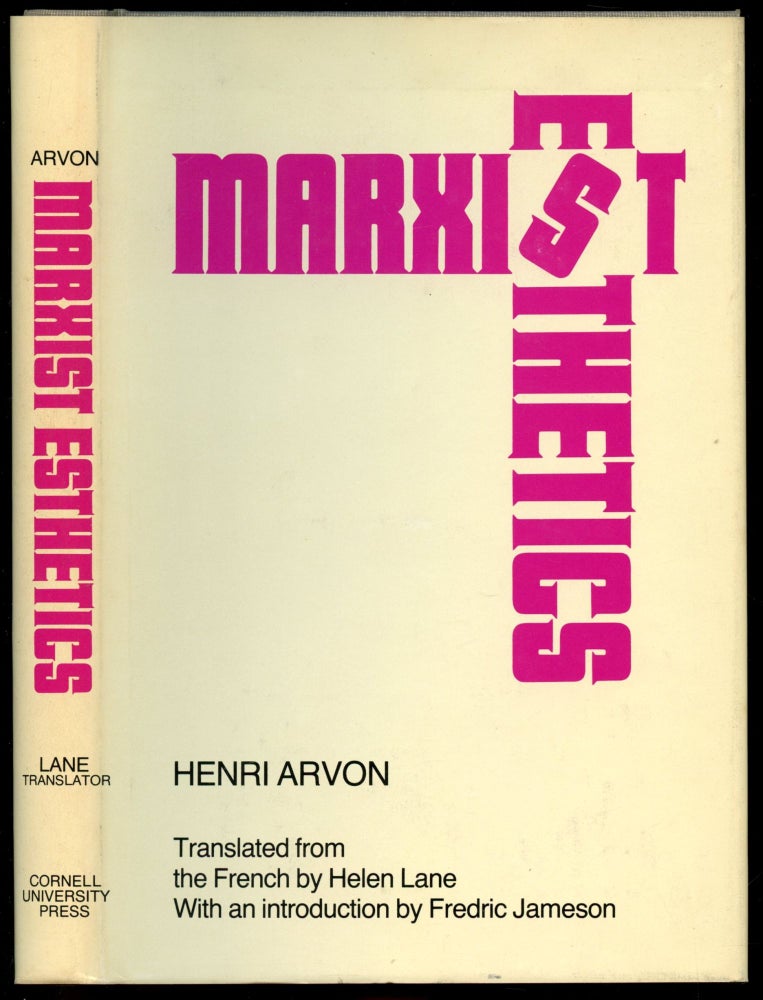 Item #B54910 Marxist Esthetics. Henri Arvon, Helen R. Lane, Fredric Jameson.