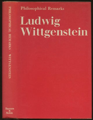 Item #B55180 Philosophical Remarks. Ludwig Wittgenstein, Rush Rhees, Raymond Hargreaves, Roger White
