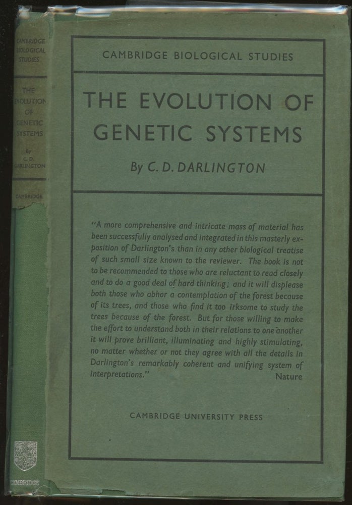 Item #B55227 The Evolution of Genetic Systems. C. D. Darlington.