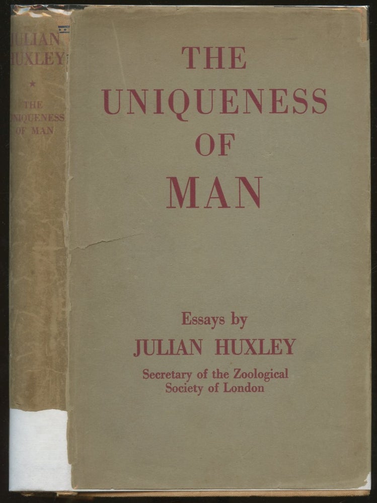 Item #B55230 The Uniqueness of Man. Julian Huxley.